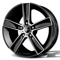 FELNA ALU 17X8.0 5/120 ET35 79.6 MOMO STRIKE 2 GLOSSY BLACK-POLISHED